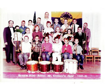 photo of Jack in school band 1960